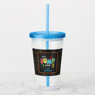 Trampoline Birthday 16oz Tumbler Take Away Mugg