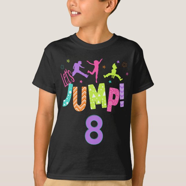 Trampoline Bount Birthday Outfit Party Th T Shirt (Framsida)
