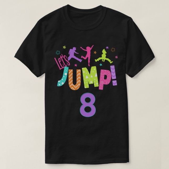 Trampoline Bount Birthday Outfit Party Th T Shirt (Design framsida)