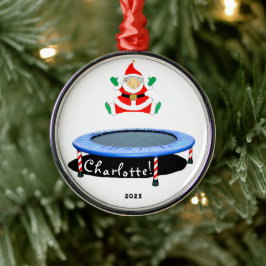 Trampoline Christmas Keepsake 2025 Julgransprydnad Metall