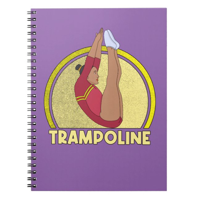 Trampoline Gymnastics Anteckningsbok (Framsidan)