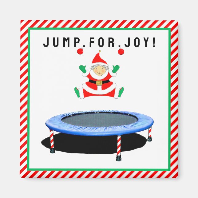 Trampoline Gymnastics Stocking Stuffers Magnet (Framsidan)