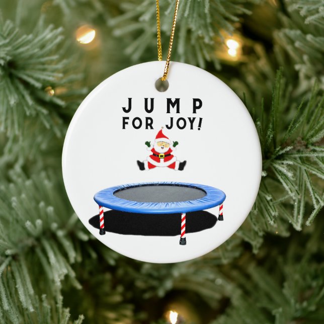 Trampoline jul - inkasserbar julgransprydnad keramik (Träd)