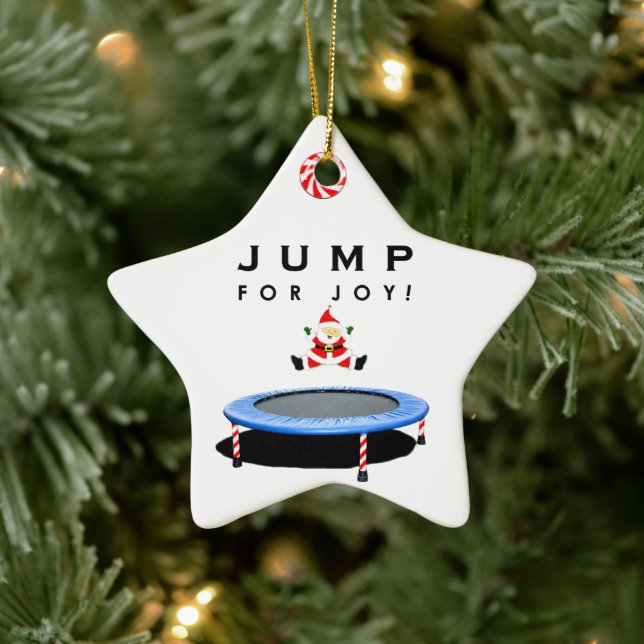 Trampoline jul - inkasserbar julgransprydnad keramik (Träd)