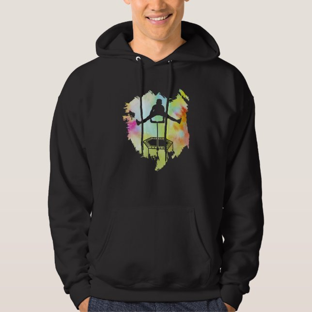 Trampoline Jumping Trampoline Gymnastics  18 Hoodie (Framsida)