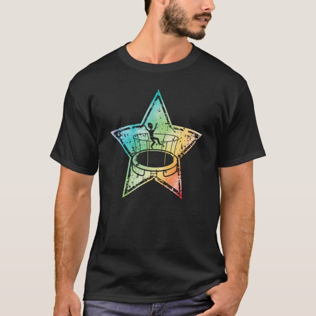 Trampoline Jumping Trampoline Gymnastics 5 T Shirt (Framsida)
