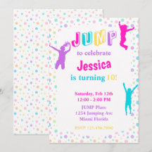 Trampoline Park-jump Bump Girls Party