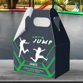 Trampoline Park Låt oss Födelsedagsfesten Jump Grö Presentaskar