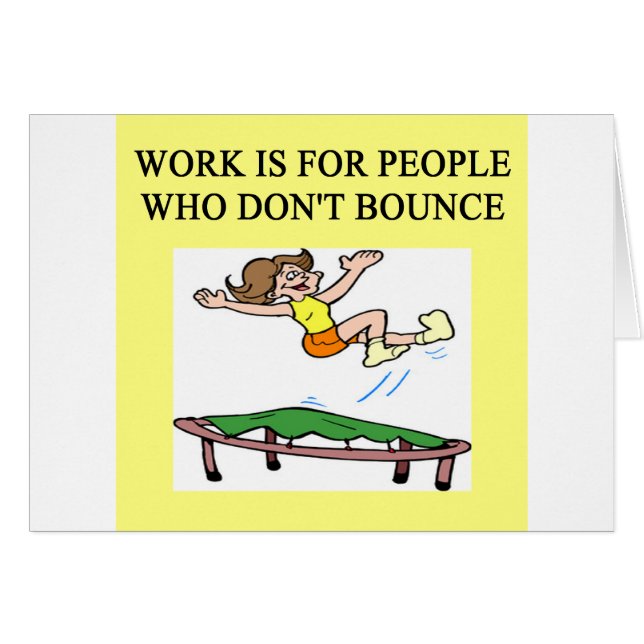 trampolinedun hälsningskort (Framsidan Horizontal)