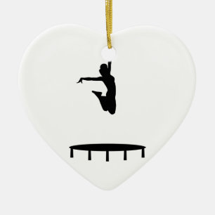 Trampolineflicka Julgransprydnad Keramik