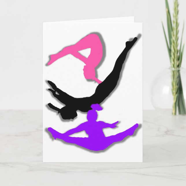 Trampolinegymnast Kort (Framsida)