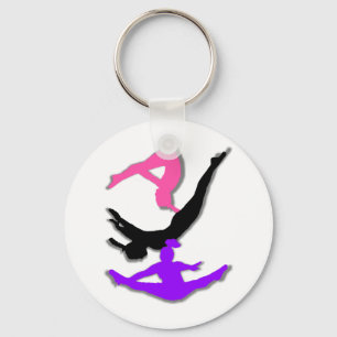 Trampolinegymnast Nyckelring