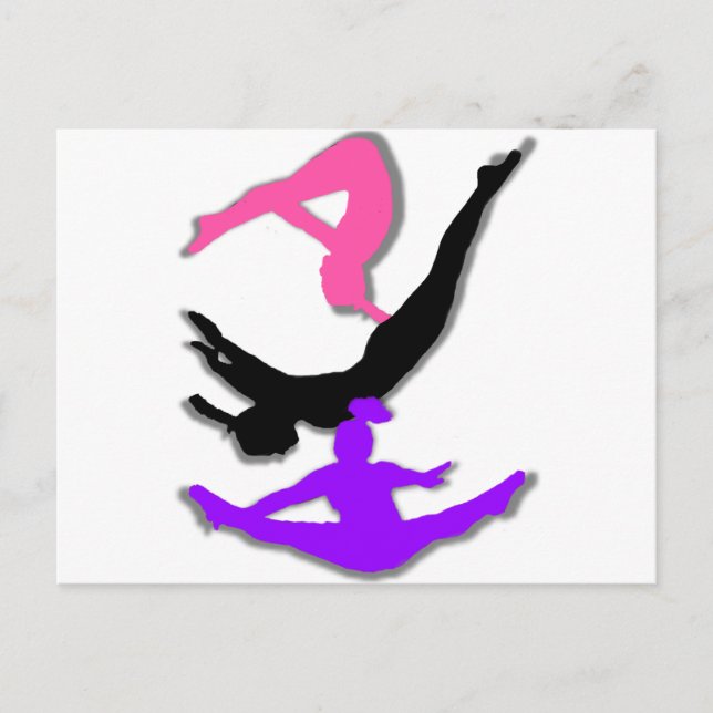 Trampolinegymnast Vykort (Framsida)
