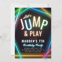Trampolinepartisinbjudan | Jump Party