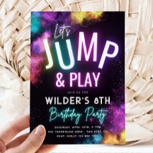 Trampolinepartisinbjudan | Jump Party
