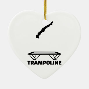 Trampolinetrampolinist Julgransprydnad Keramik