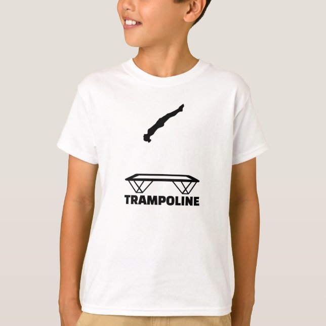 Trampolinetrampolinist T Shirt (Framsida)