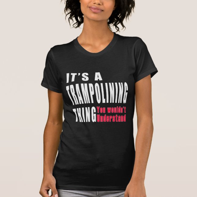 Trampolining sakdesigner t-shirt (Framsida)