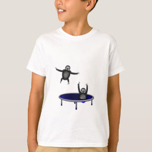 trampolining sloths t-shirt
