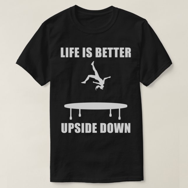Trampolinist Ironic Ssticking Jumping Trampoline T Shirt (Design framsida)