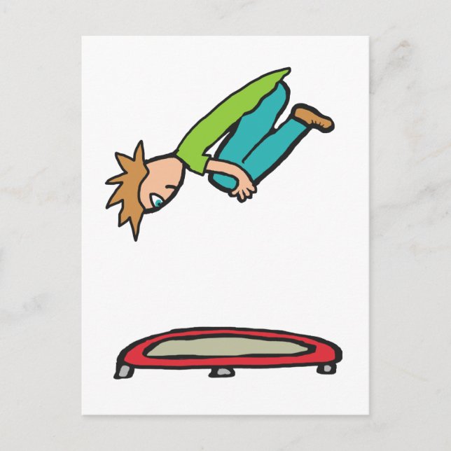 Trampolins Vykort (Framsida)