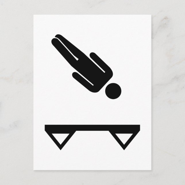 Trampolintrampolin Vykort (Framsida)