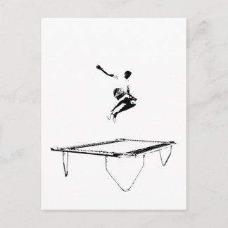 Trampolinvykort Vykort