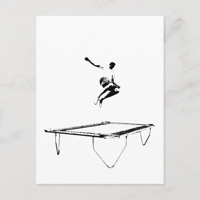 Trampolinvykort Vykort (Framsida)