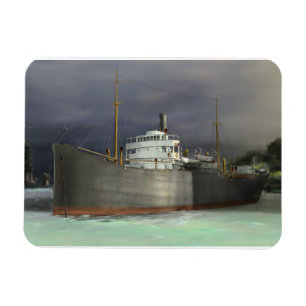 Trampsteamer Nautical Art Magnet