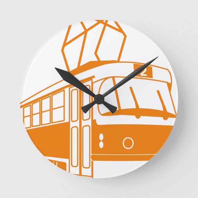 Tramway transport el rund klocka (Framsida)