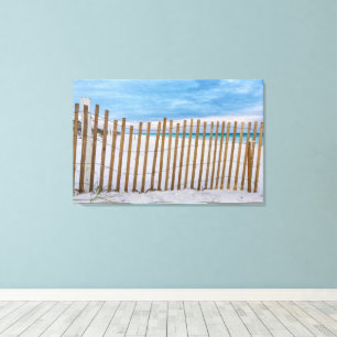 Trän Beach Fence Sunrise Destin Canvas