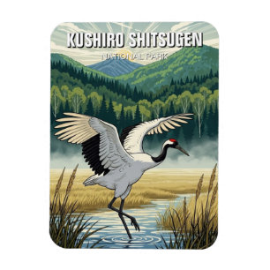 Tran i Kushiro Shitsugen nationalpark Magnet