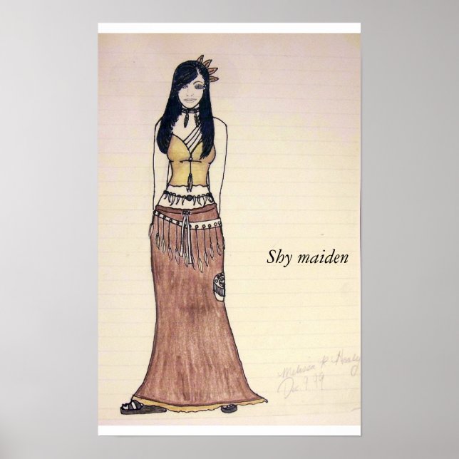 Träna delen, Shy maiden Poster (Framsidan)