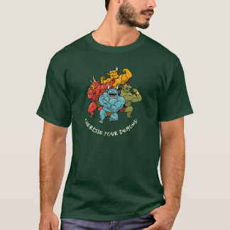 Träna Dina Demos Fitness Bodybuilding Gym vän T Shirt