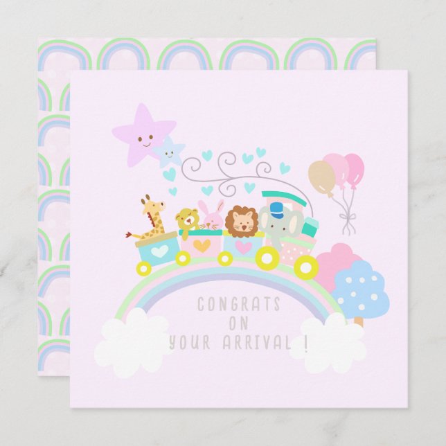 Träna Djur Rosa (Fram/baksida)