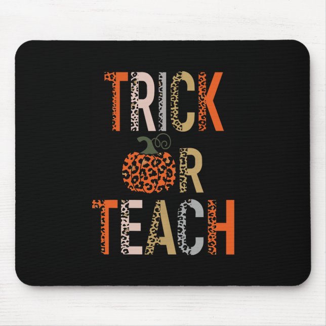 Träna eller Teach Halloween School Classroom Fall  Musmatta (Framsidan)