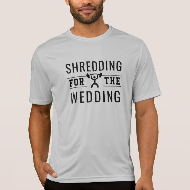 Träna för bröllopet Brudgum Gym Tee (Framsida)