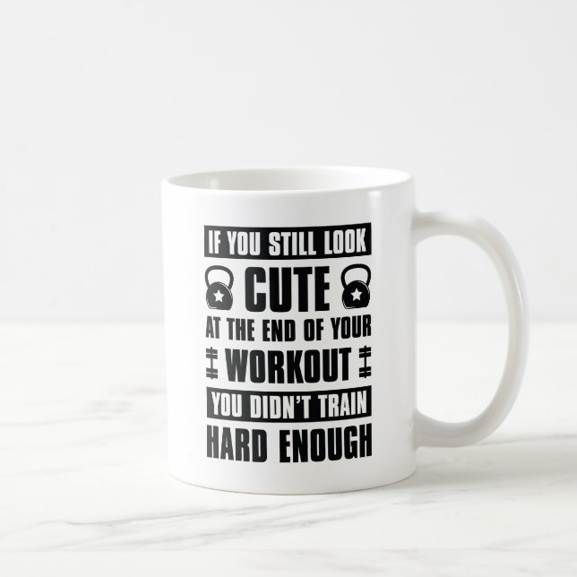 Träna Hårt Nog Kaffemugg (Höger)