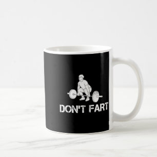 Träna inte fisa rolig tyngdlyftning Gymträning Fit Kaffemugg