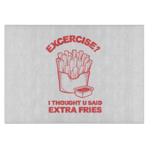 Träna Jag trodde du sa extra pommes frites - pomme