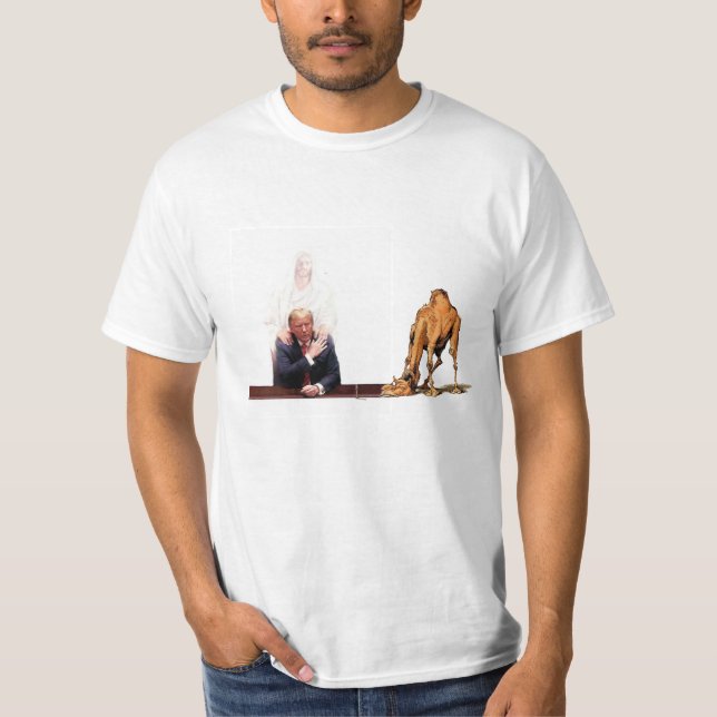 Träna Jesus Camel Nål T Shirt (Framsida)
