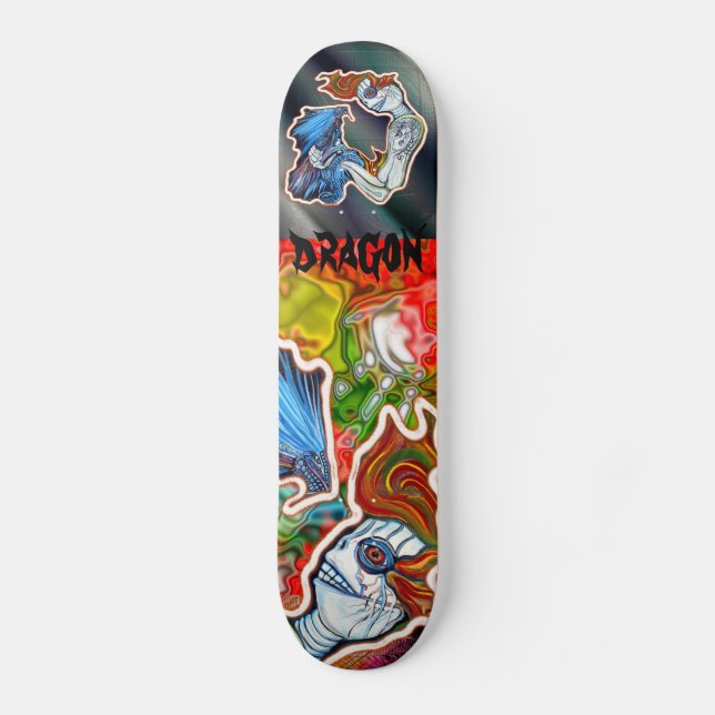Träna Min Drak Skateboard Bräda 20,5 Cm (Framsida)