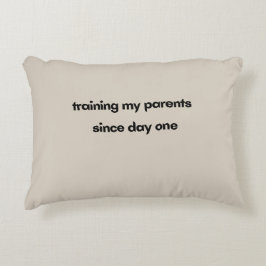 Träna mina föräldrar sedan dag ett prydnadskudde