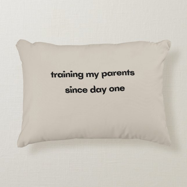 Träna mina föräldrar sedan dag ett prydnadskudde (Framsidan)