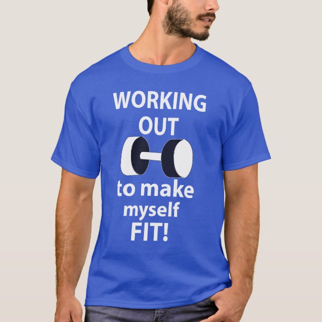 Träna Träningsvikter Träning T Shirt (Framsida)