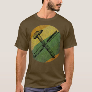 Träna vintage Carpenter Chisel verktyg Woodworking T Shirt