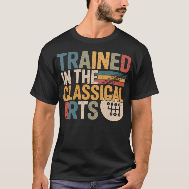 Tränad i de klassiska konsterna Speed Manual  T Shirt (Framsida)