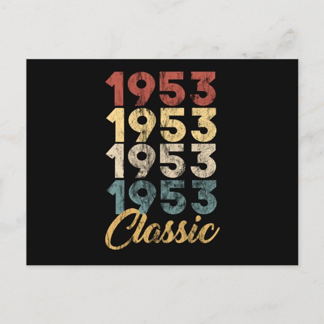 Tränad Retro Classic född 1952 66:e Helg Vykort (Framsida)
