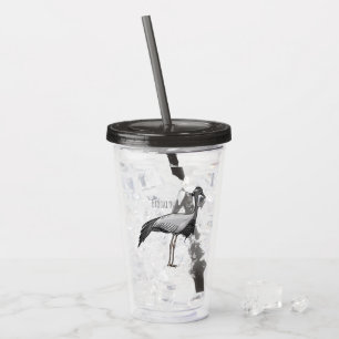 Tranagelillustration för tecknad film take away mugg