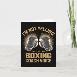 Tränar av Boxing Coach Boxer Fighter Fight Boxers Kort